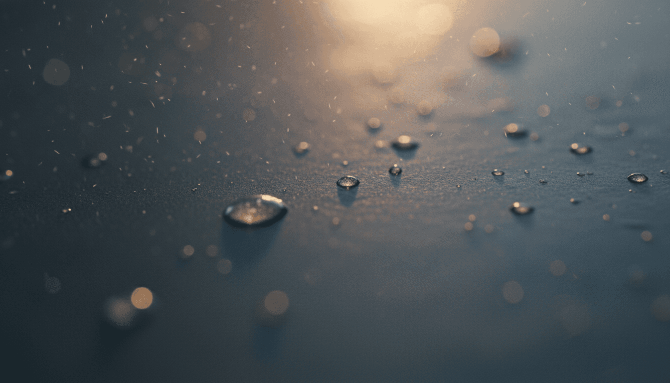 Extreme close-up of epoxy coating showing seamless protective finish