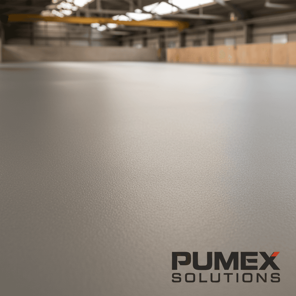 PU flooring surface texture and finish detail